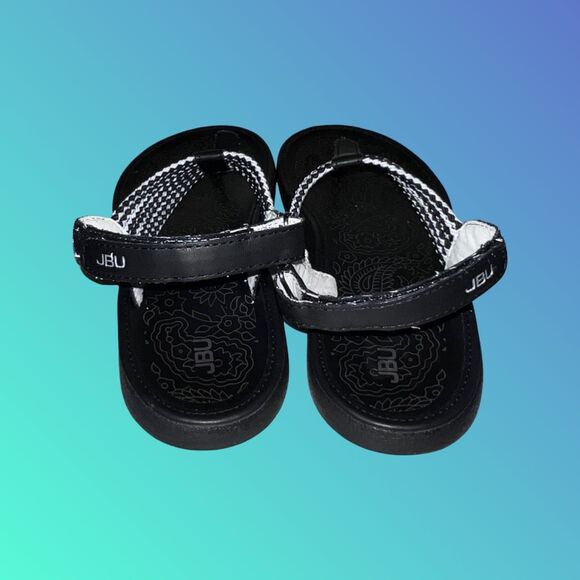 JBU by Jambu Black & Silver Yasmin Sandal Size 8 - Picture 3 of 7